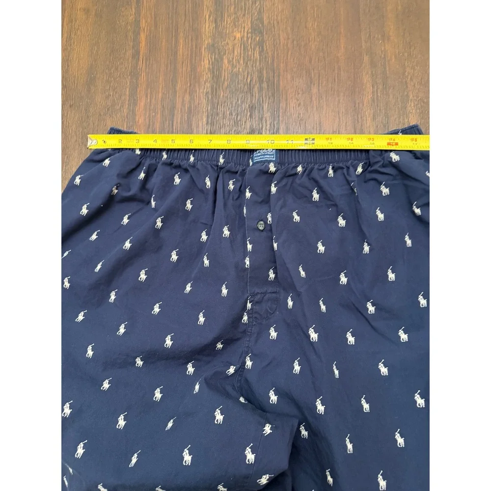 Polo Ralph Lauren Mens XL Navy Blue Cotton Pony Pajama Sleep Pants Loungewear